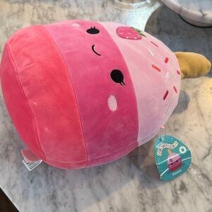 Squishmallows Strawberry Ice Cream Plush